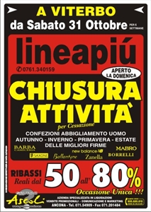 LIQUIDAZIONE PER CHIUSURA ATTIVITA LINEA PIU VITERBO