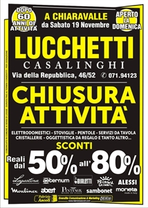 LIQUIDAZIONE PER CHIUSURA ATTIVITA LUCCHETTI CASALINGHI