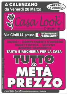 CASA LOOK ORGANIZZAZIONE VENDITA STRAORDINARIA