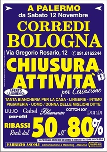 CORREDI BOLOGNA CHIUSURA ATTIVITA PER CESSAZIONE PA