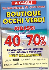 BOUTIQUE OCCHI VERDI SALDI DI FINE STAGIONE PU