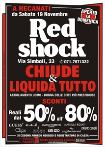 SVENDITA ABBIGLIAMENTO UOMO DONNA RED SHOCK RECANATI