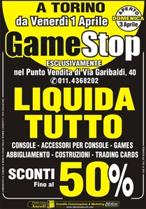 ORGANIZZAZIONE SVENDITA GAMESTOP TORINO