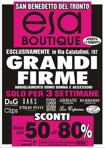 TEMPORARY STORE ESA BOUTIQUE