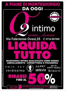 VENDITA PROMOZIONALE BIANCHERIA INTIMA UOMO DONNA